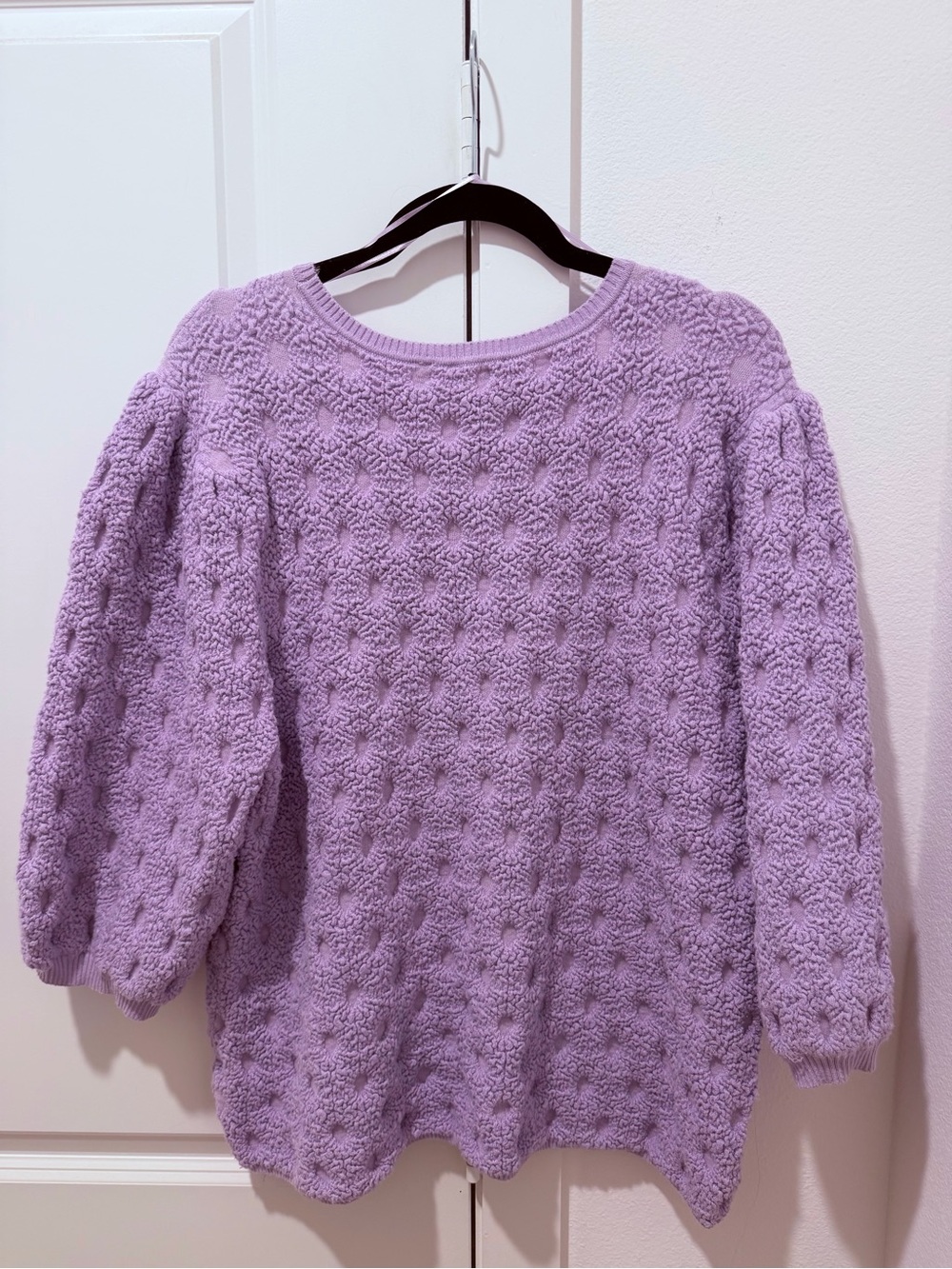 Cyrus Lavender Textured Bubble Knit Sweater - Picture 3 of 5